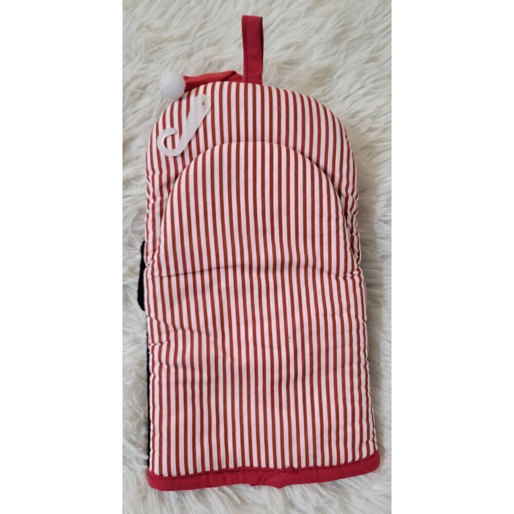 Ritz Kitchen Friends Cotton Oven Mitts Cat with Santa Hat New - Picture 2 of 4